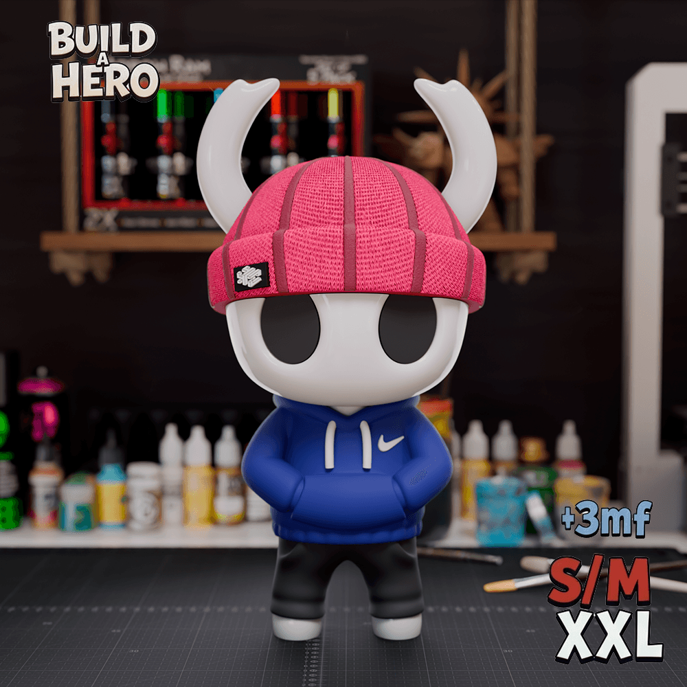 Hollow Knight Inspired Urban Vibes β Modular Assembly Figure | 3D Printable Collectible 3d model