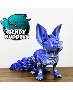 Foxi Fox / Cute Animal Articulated / Print-in-Place Tailed Creature / Feline Beast / Creature World 3d model
