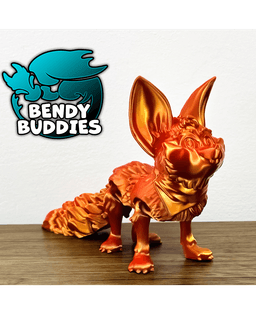 Foxi Fox / Cute Animal Articulated / Print-in-Place Tailed Creature / Feline Beast / Creature World 3d model