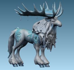 Mystrack - Mist Frosted Moose - FREE For Personal Use! 3d model