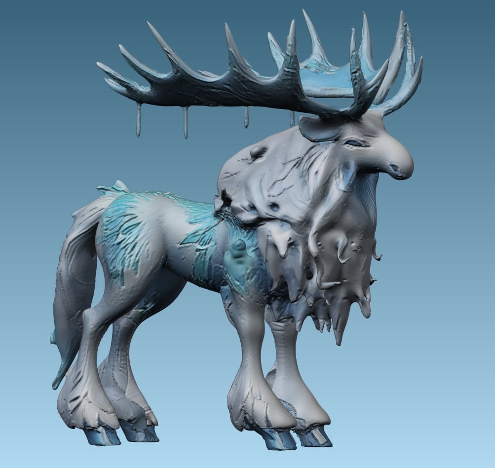 Mystrack - Mist Frosted Moose - FREE For Personal Use! 3d model
