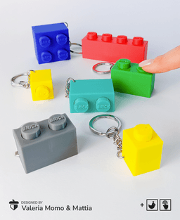 Brick Clicker & Keychain, Clicky Fun Game! Gadget Fidget Anti Stress 3d model