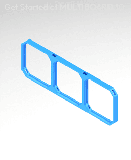6x2 MU (3x1 LU) - MultiBoard Square Plate 3d model