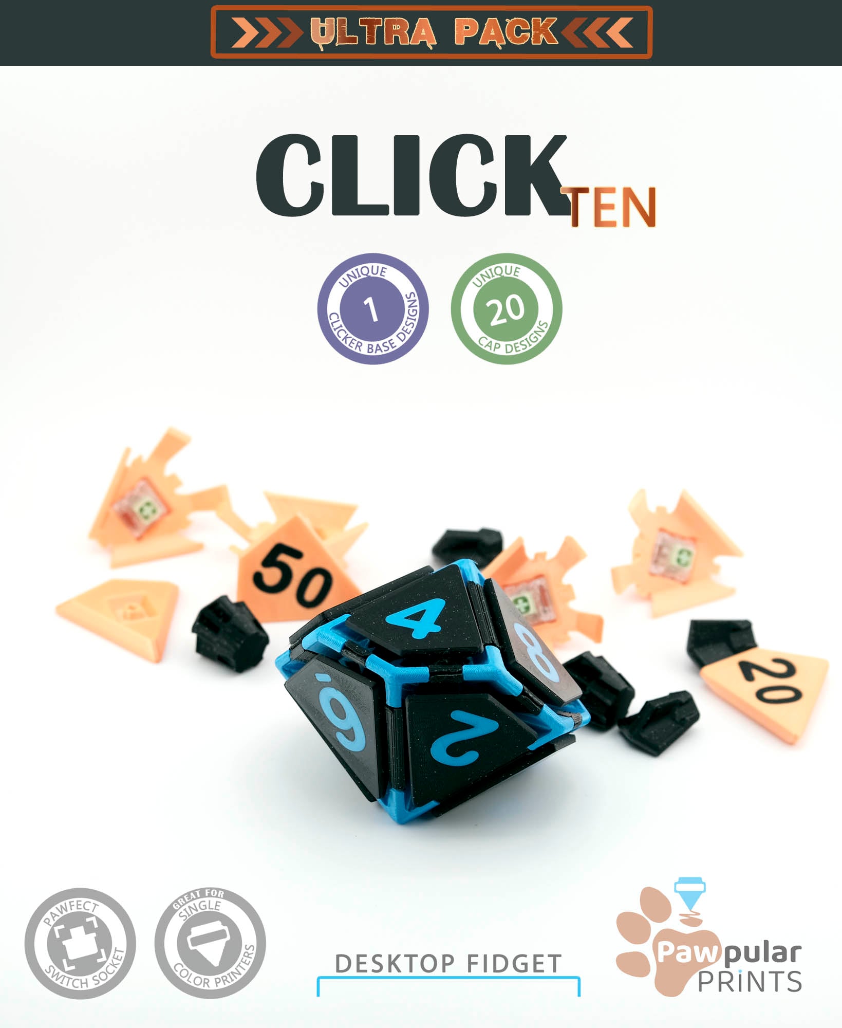 Click Ten 3d model