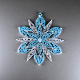 Quilling Snowflake Decoration 3d model