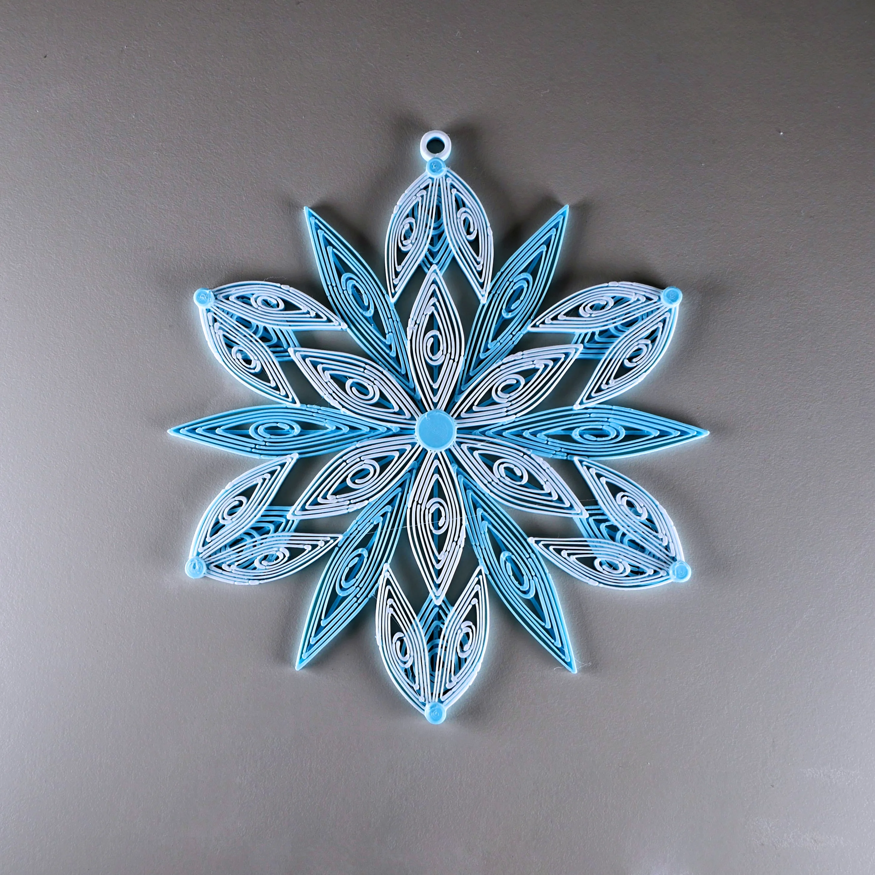 Quilling Snowflake Decoration 3d model