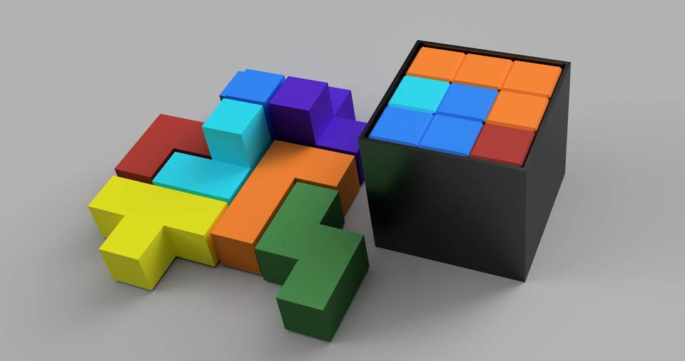 Soma Cube v9.3mf 3d model