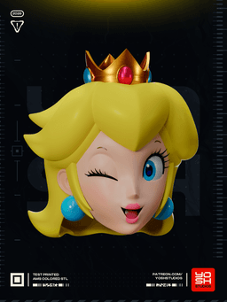 Blonde Princess Mask 3D Printer STL 3d model