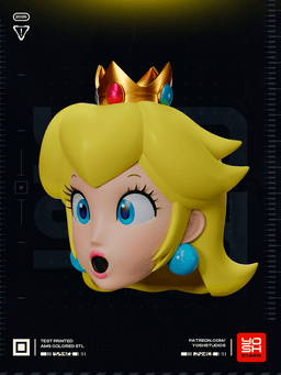 Blonde Princess Mask 3D Printer STL 3d model