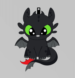 TOOTHLESS KEYCHAIN 3d model