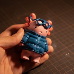Lottie the Axolotl 3d model