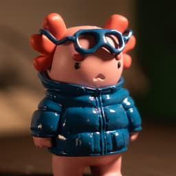 Lottie the Axolotl 3d model