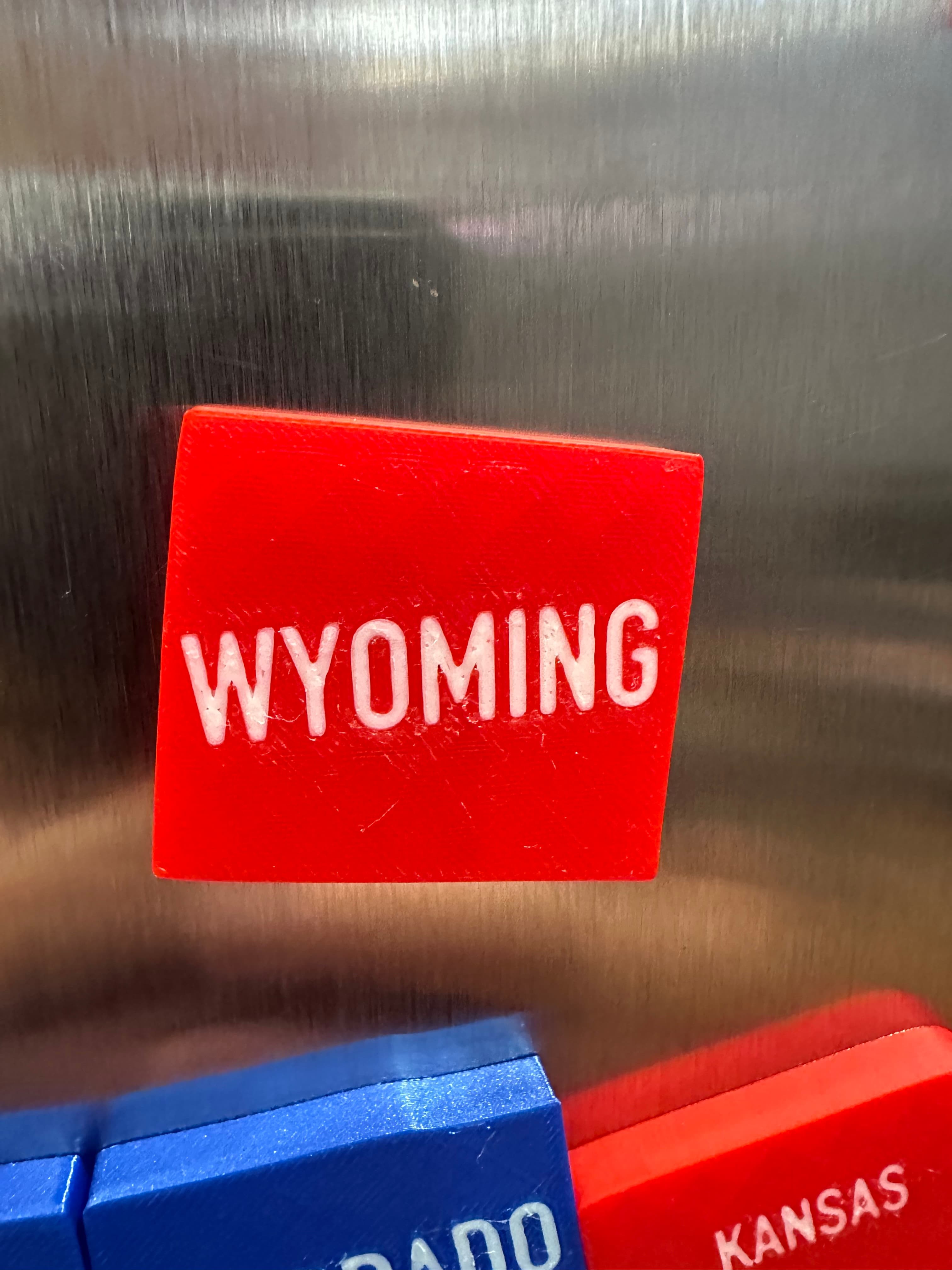 Merica Fridge Magnets - MMU version - Wyoming 3d model