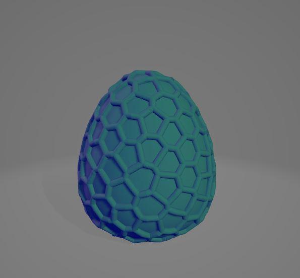 Voronoi (Easter) Egg 3d model