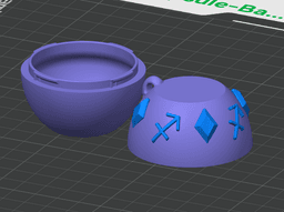 Sagittarius Flexi Imp - Zodiac Imp Collection Part 1 – Keychain & Straw Buddy, No Supports 3D Print 3d model