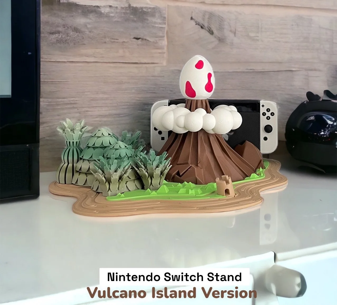 Zelda Volcano Nintendo Switch Stand -Inspired by the game "Zelda - Links Awakening" - Fan Art 3d model