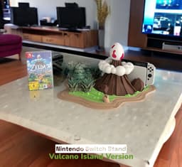 Zelda Volcano Nintendo Switch Stand -Inspired by the game "Zelda - Links Awakening" - Fan Art 3d model
