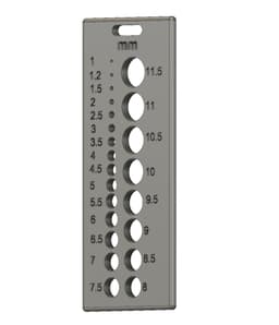 Drilling Tool, Metric Hole, 23 Holes 3d model
