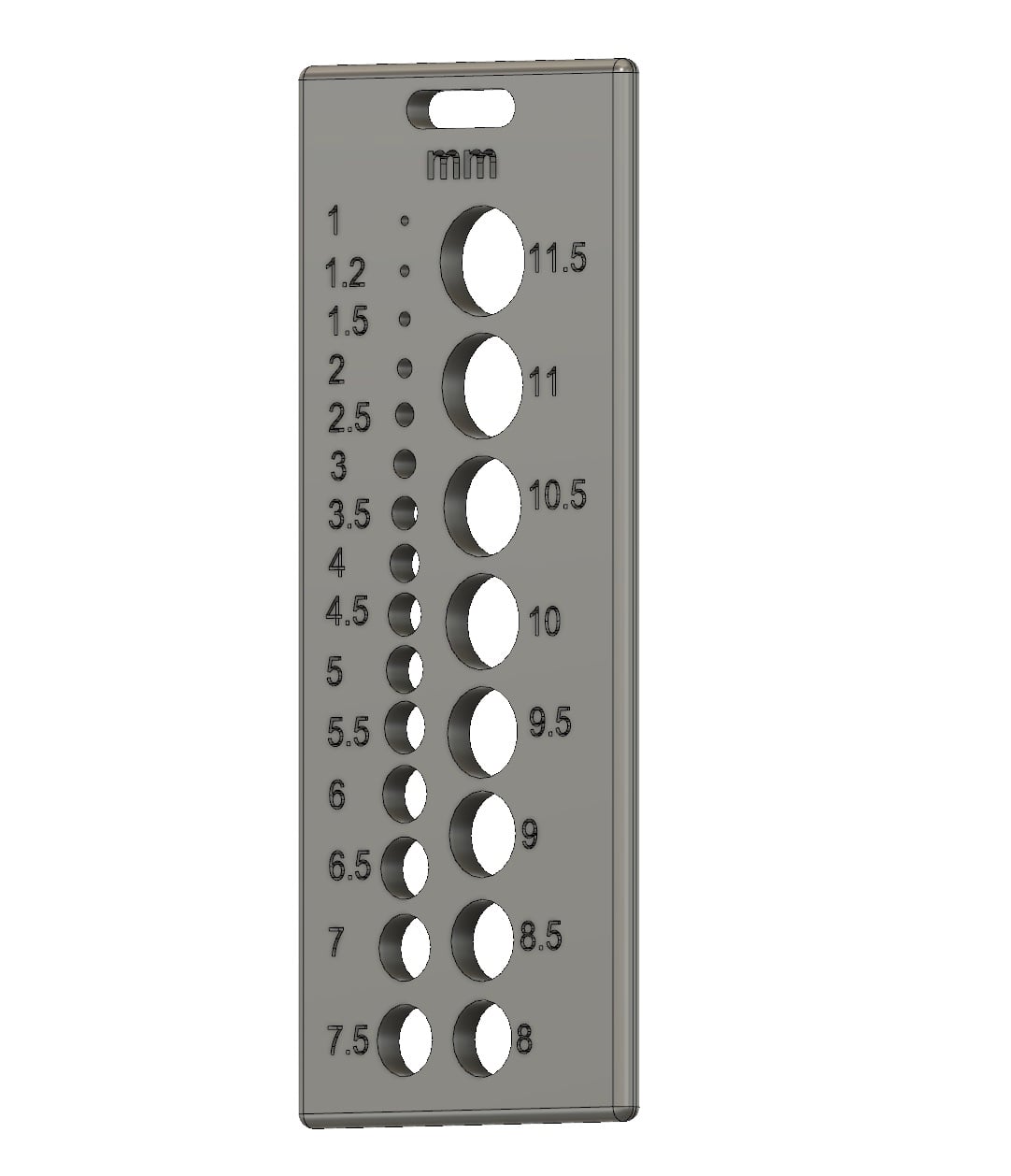 Drilling Tool, Metric Hole, 23 Holes 3d model