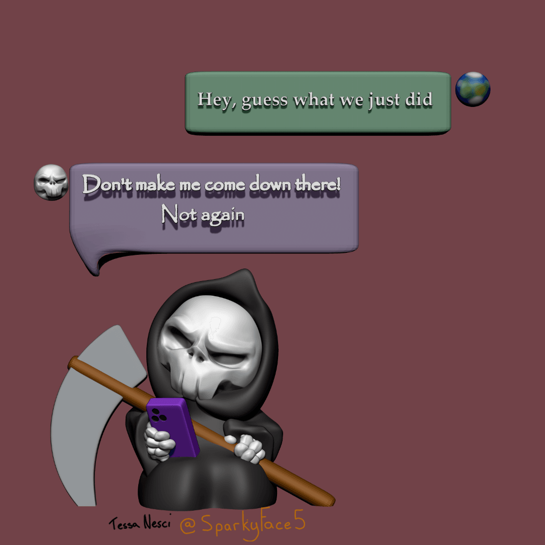 Death Doomscrolling 3d model