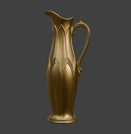 Tall Slim Cathedral Pitcher Jug 3d model