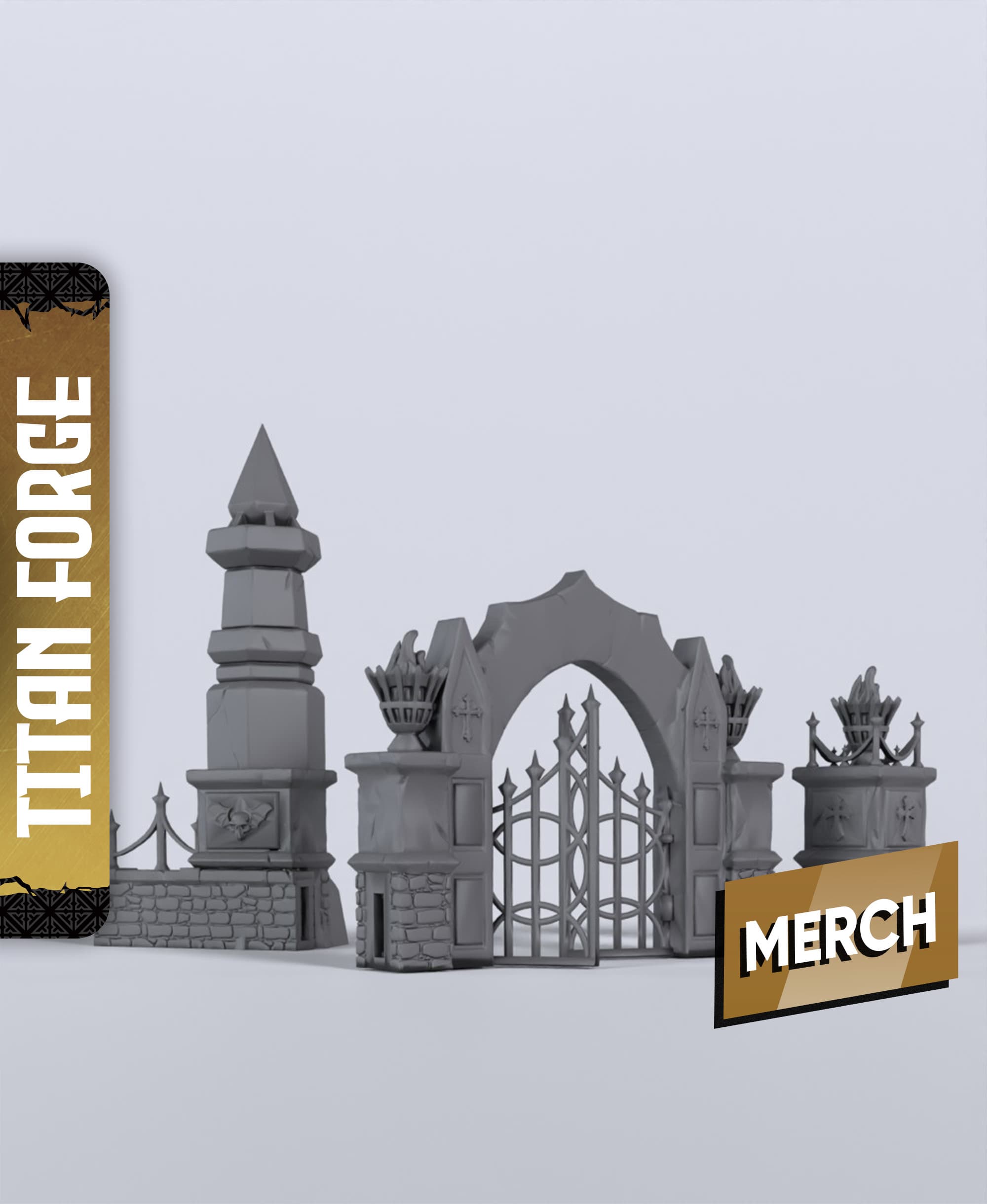 Vampire Terrain - With Free Dragon - 5e DnD Inspired for RPG and Wargamers 3d model