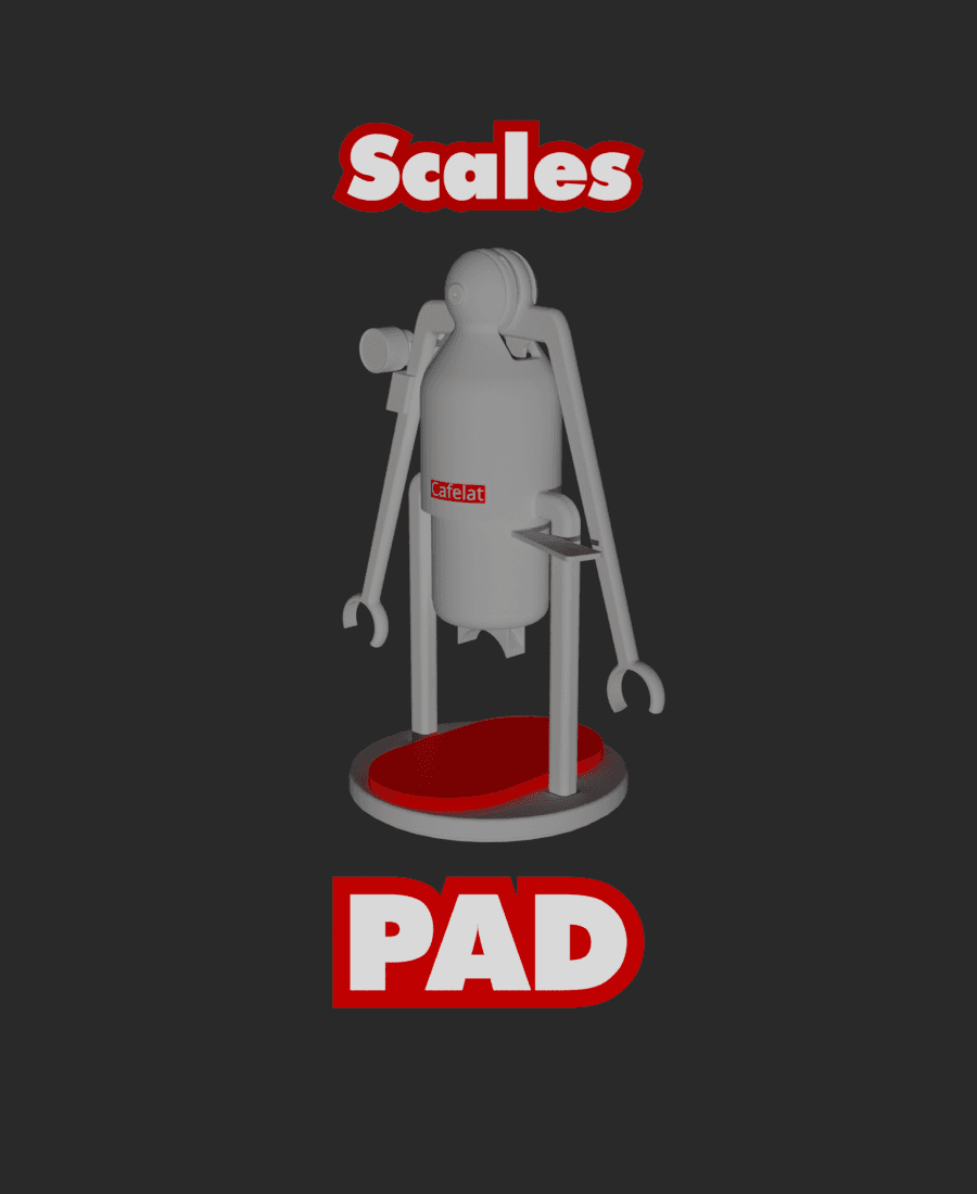 Cafelat Robot Scales Pad  3d model