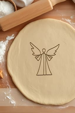 Angel Cookie Cutter, Biscuit Cutter 3d model