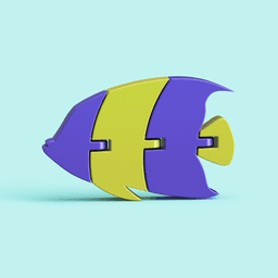 Articulated Tropical Fish 3d model