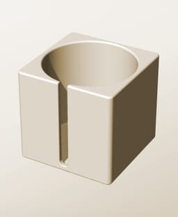 CS96-100-S Stackable slotted bin box module for creative decor 3d model