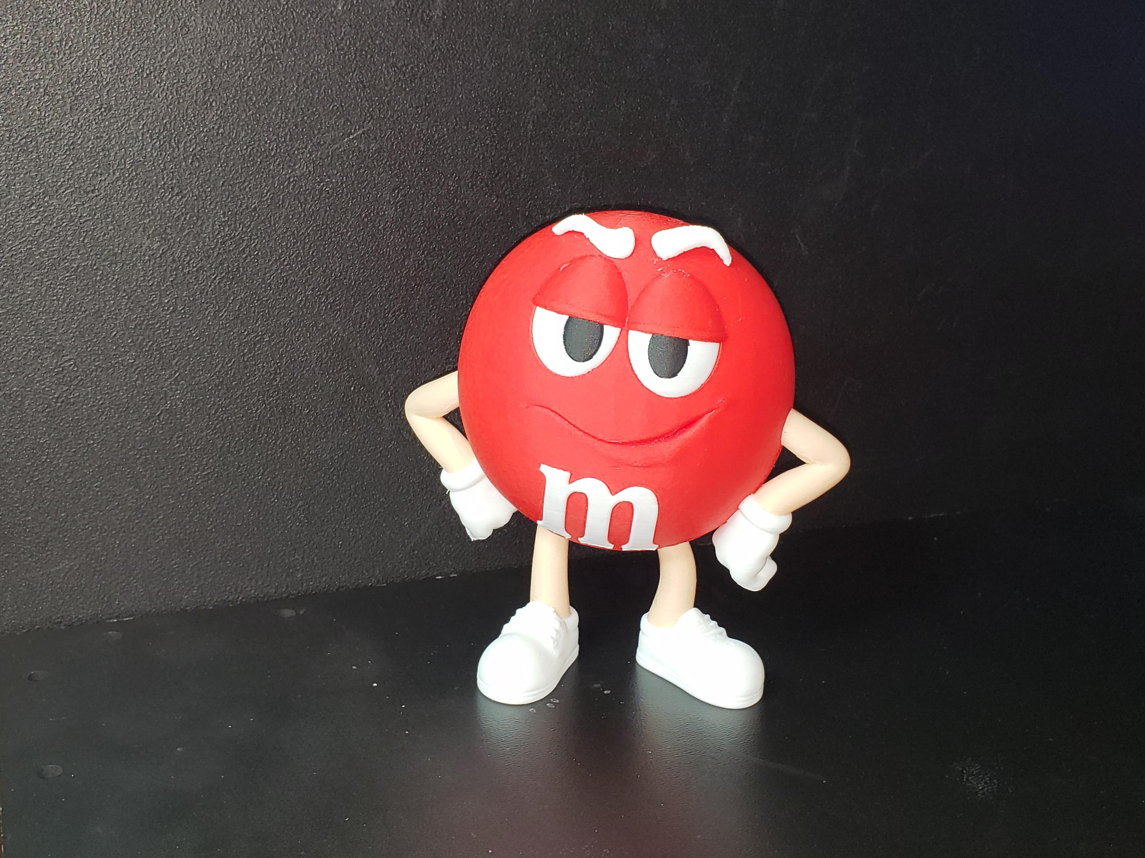 Red M&M Mascot 3d model