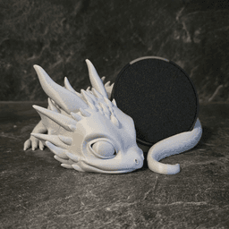 Lying Baby Dragon - suitable for Alexa Echo Pop 3d model