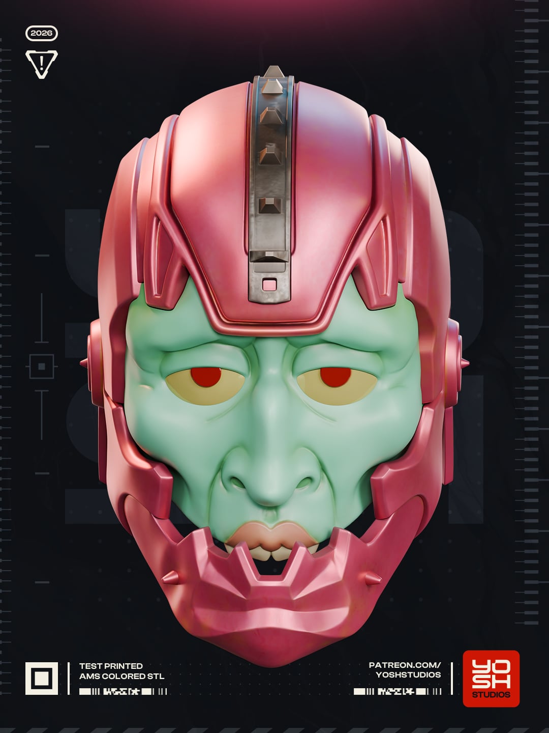 Jaw Mask 3D Printer STL File 3d model