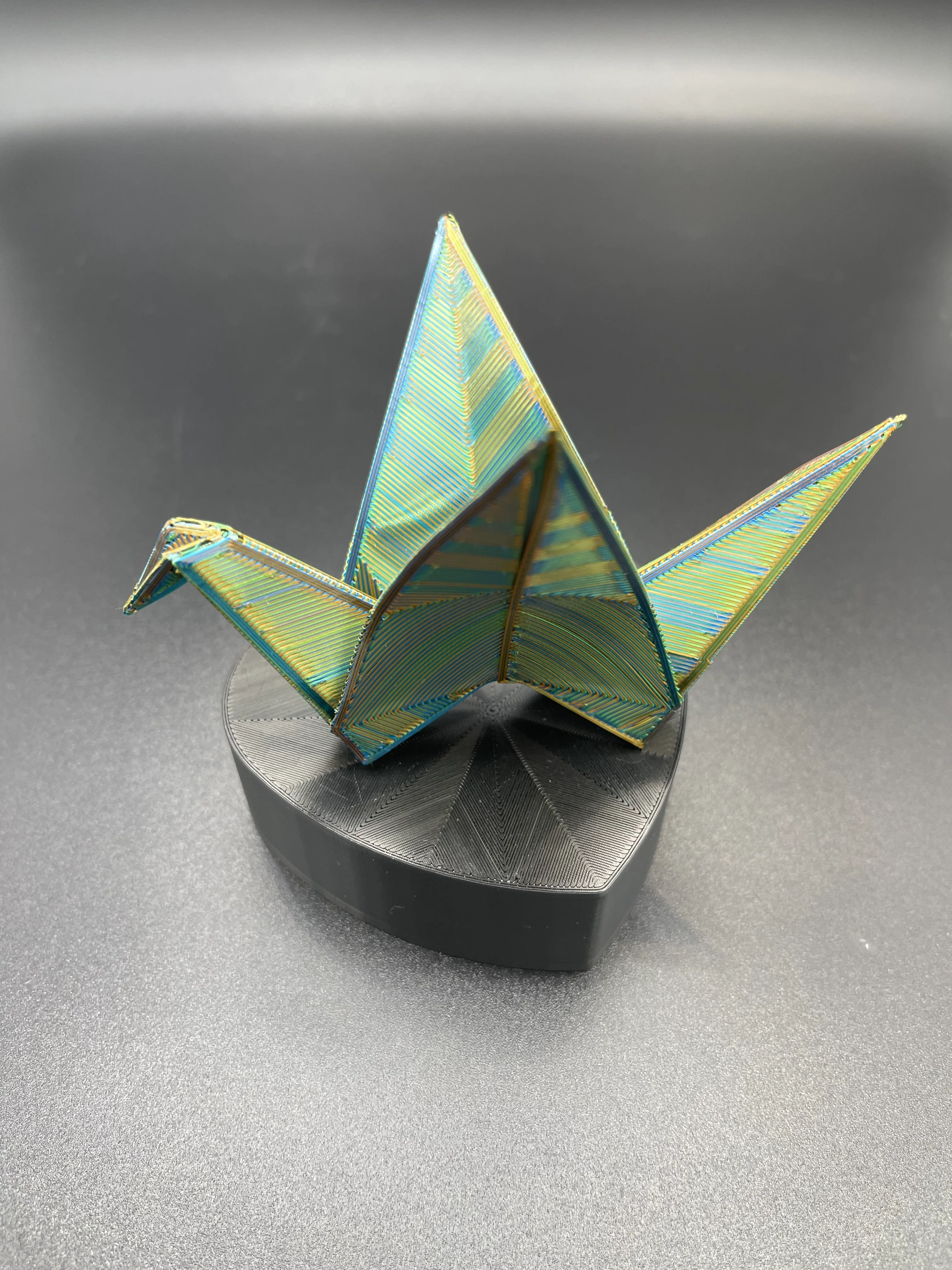 Printagami PLA Crane 3D Printed Origami Sculpture Version 3d model