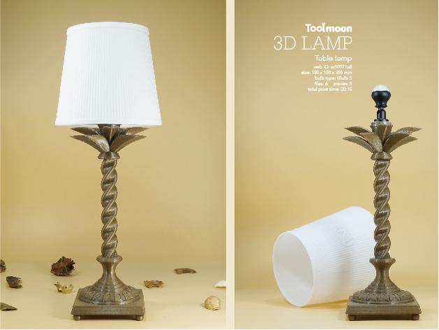 tree table lamp 3d model