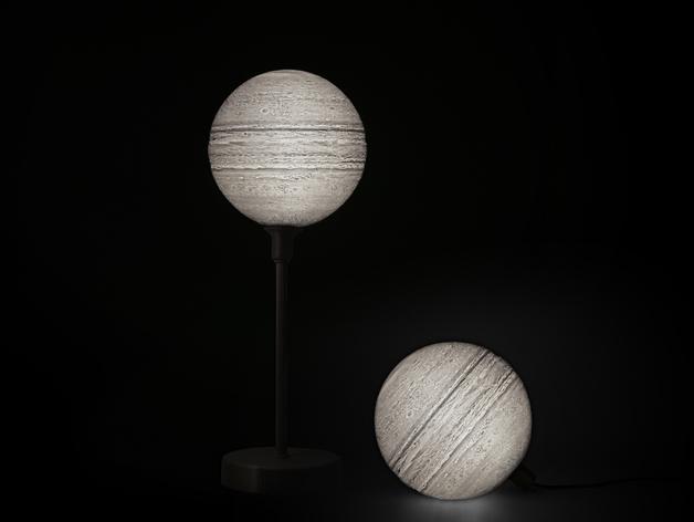 Jupiter lamp with base 3d model