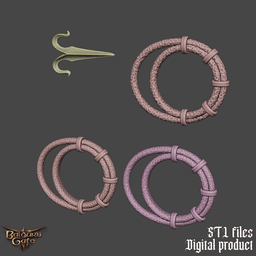 Fantasy Halsin Camp Clothes Cosplay Accessories Outfit Baldurs Gate 3 3d model