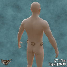 Fantasy Halsin Camp Clothes Cosplay Accessories Outfit Baldurs Gate 3 3d model