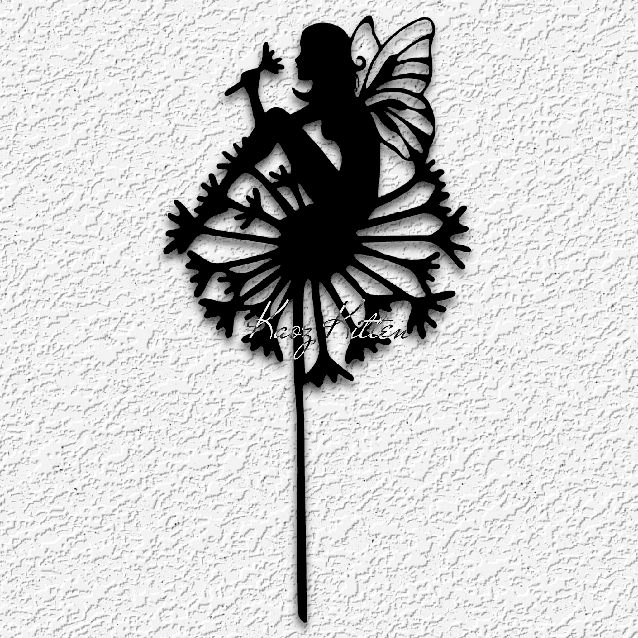 forest fairy in dandilion wall art garden fairy home decor 3d model