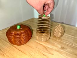 Halloween Pumpkin not a Slinky - Print In Place! 3d model
