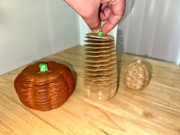 Halloween Pumpkin not a Slinky - Print In Place! 3d model