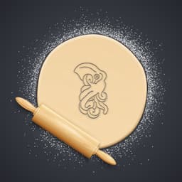 Octopus Cookie Cutter, Biscuit Cutter 3d model