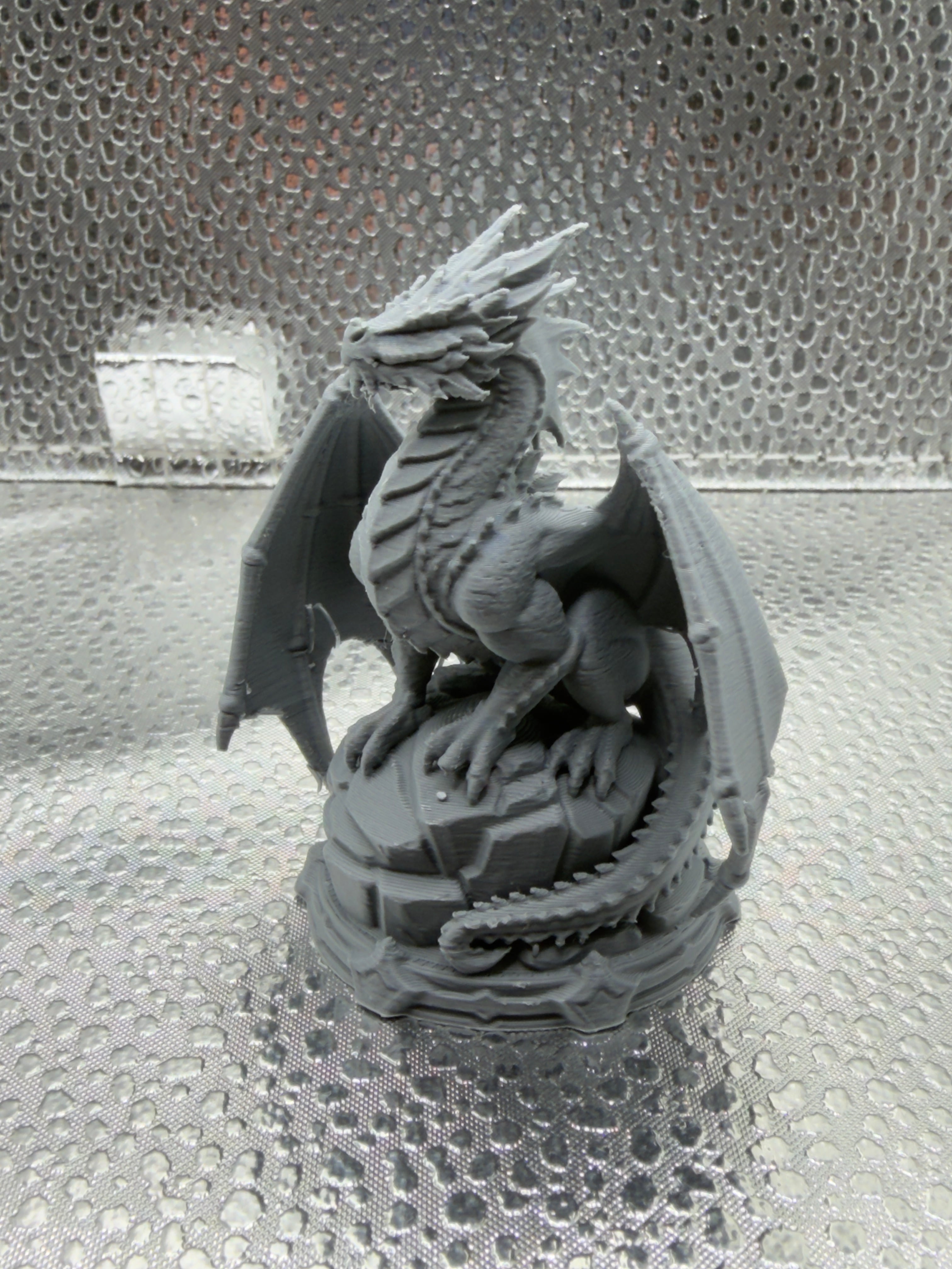 Red Dragon Boss Miniature Statue 3d model
