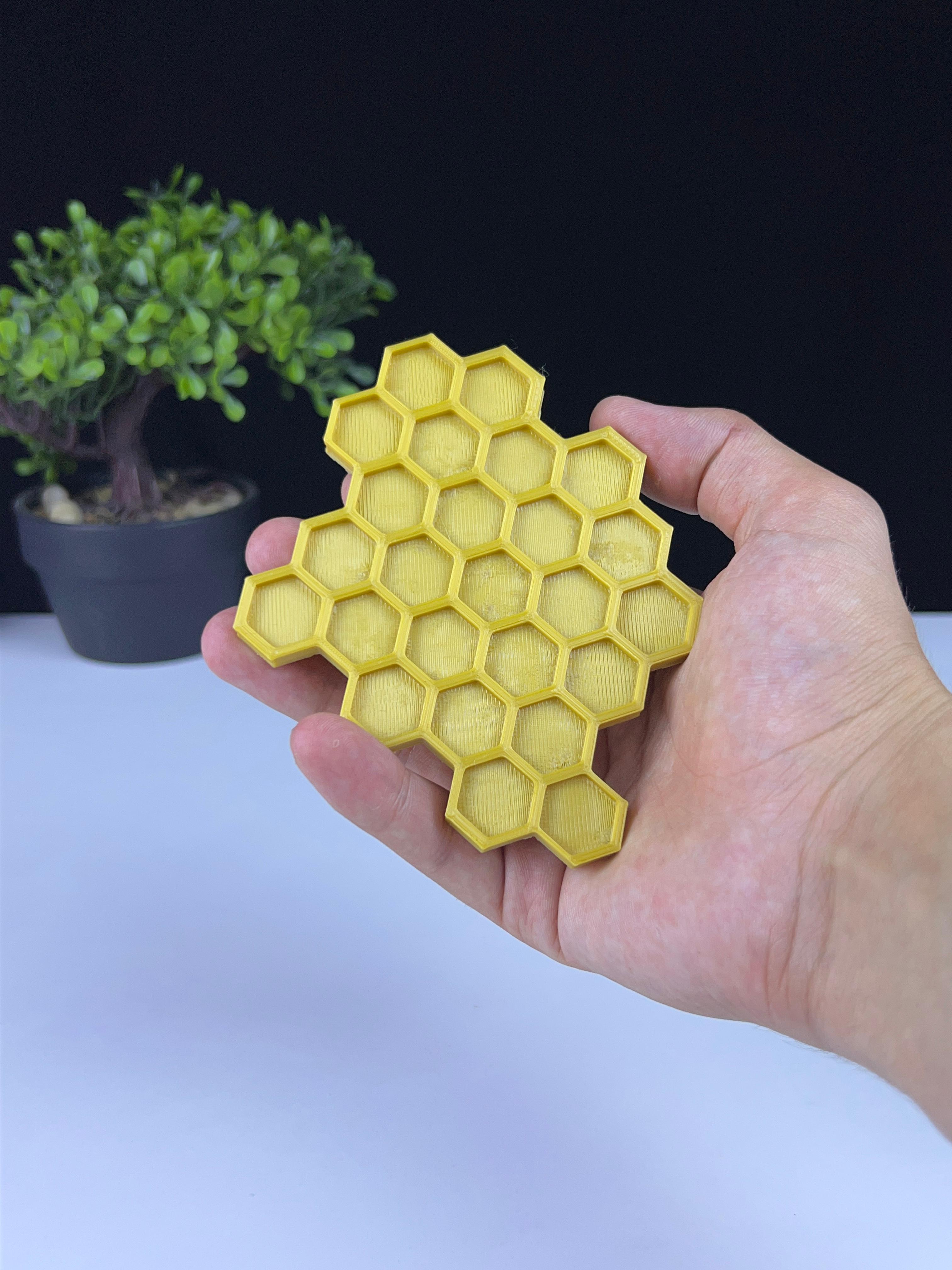 Honeycomb coaster 3d model
