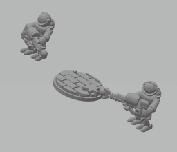 FHW Stellar Coalition Corps Astro Sentinels Trooper with Zappa 3d model