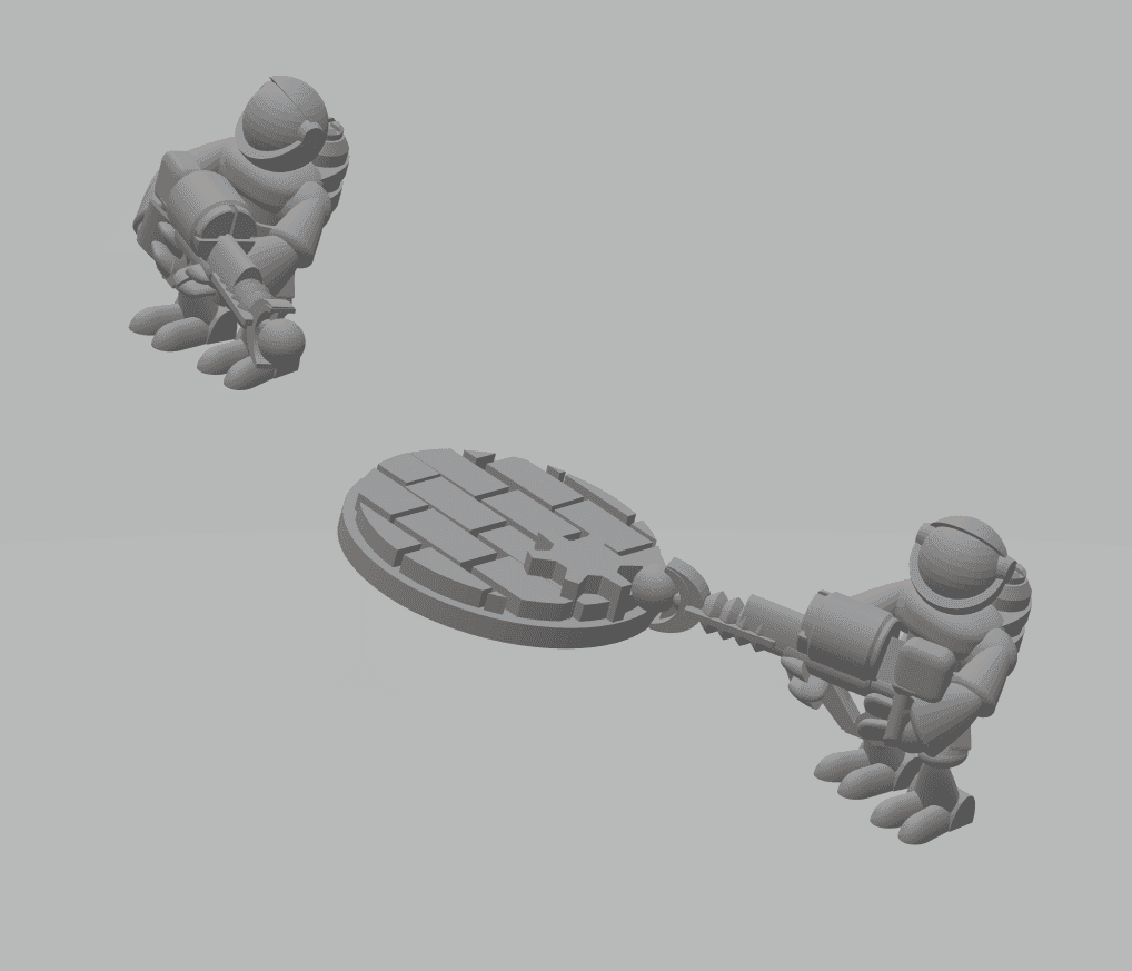 FHW Stellar Coalition Corps Astro Sentinels Trooper with Zappa 3d model