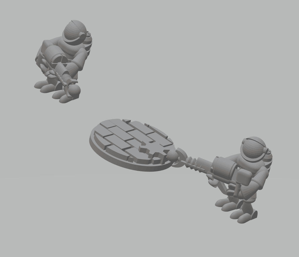 FHW Stellar Coalition Corps Astro Sentinels Trooper with Zappa 3d model