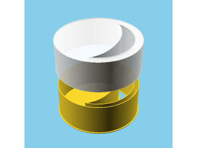 Moon (in circle) phase 2, nestable box (v1) 3d model