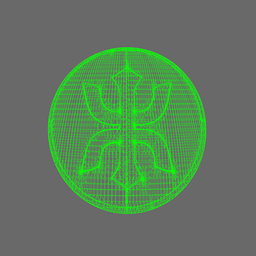 Red Ronin Chapter V10R Shoulder Circle Symbols 3d model
