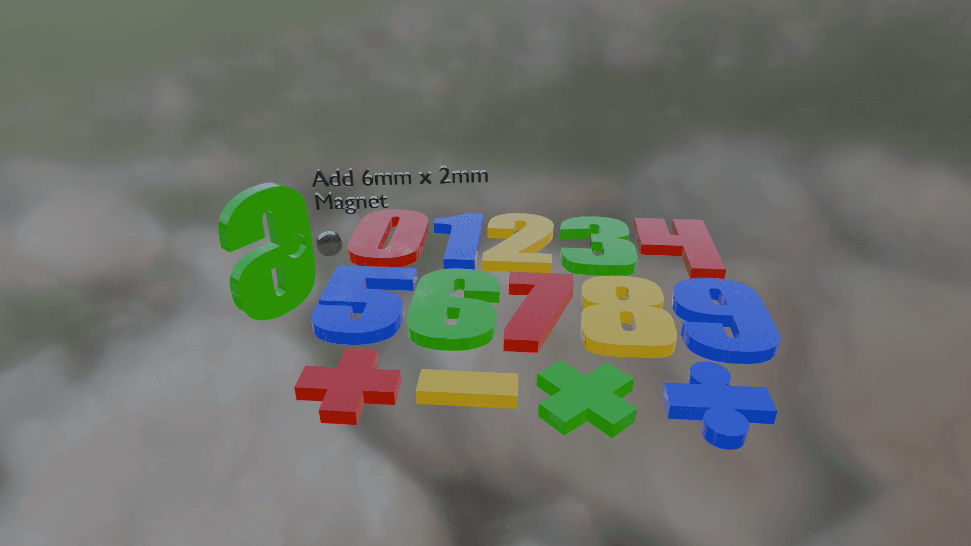 Magnetic Numbers 3d model